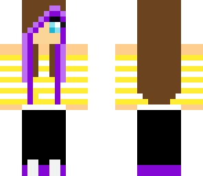 purple haired girl