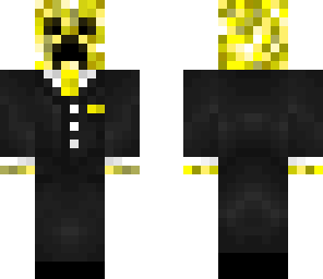 yellow creeper in a suit