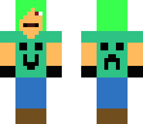 creeper-face boy rider