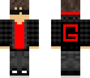 red teen hedphones plus glasses