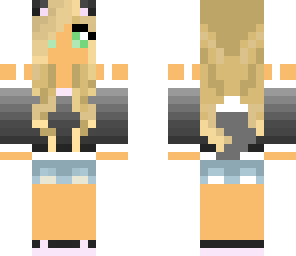 cute cat girl with tail