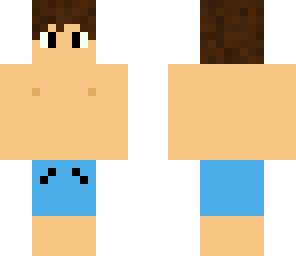 blue trunks swimmer boy