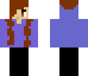 purple hoodie girl