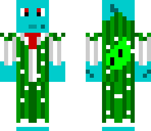 bulbasaur in a cactus suit
