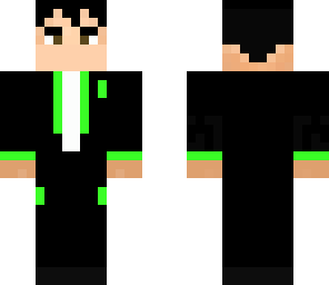 black green suit