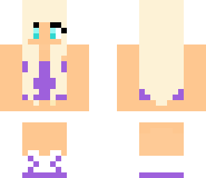 purple summer girl