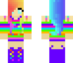rainbow unicorn and pony girl