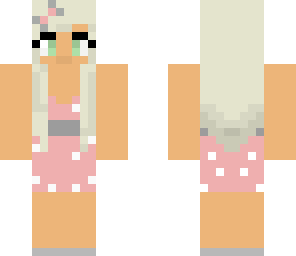 pink polkadot dress