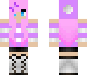cute purple and pink beanie girl