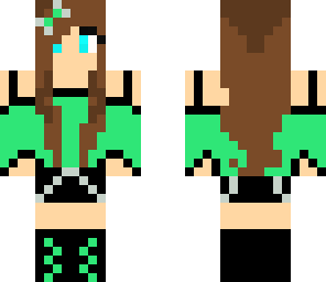 green girl skin