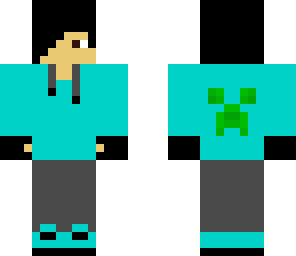 neon blue creeper boy