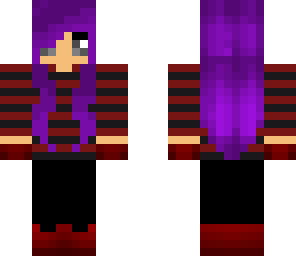 purple haired girl