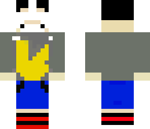white masked normal kid