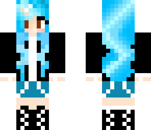 blue and black dj girl