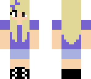 purple cute girl