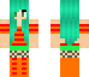 blue haired girl