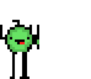 green happy apple