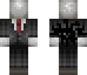 detailed slenderman with back tentacles