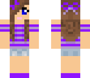 cute purple girl
