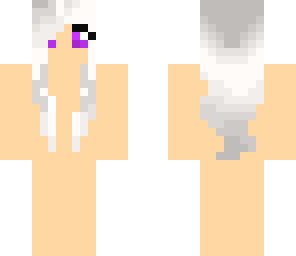 white hair girl base