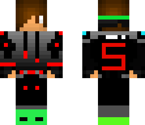 cool boy with s in back