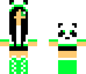 edited green panda
