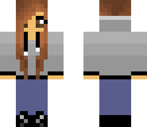 girl with gray hoodie