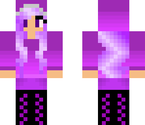 purple hoodie girl