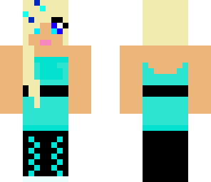 pretty blue girl