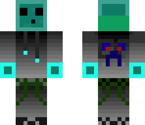 creeper hoodie on blue slime