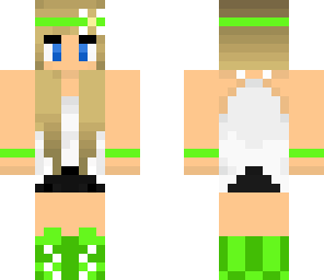 hipster girl green