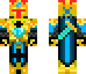gold diamond robot knight king