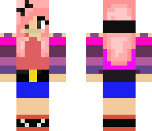 cute pink head girl