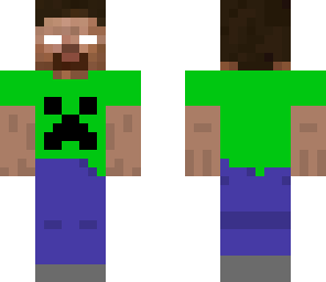 herobrine in a creeper shirt