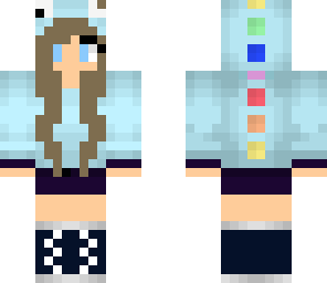 brunette dino girl