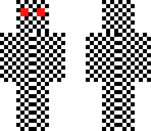 chequered man