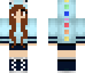 blue dino girl