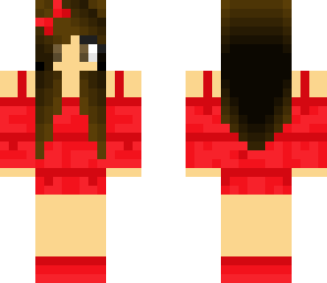 wood girl red