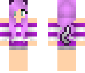 purple kitty girl