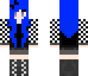 blue goth chick