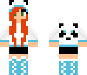 new blue panda girl edit