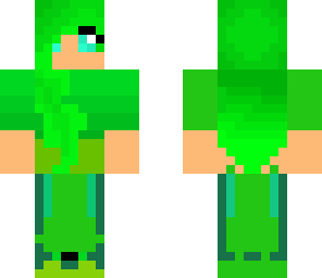 green crazy girl