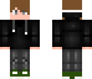 boy with dark hoodie