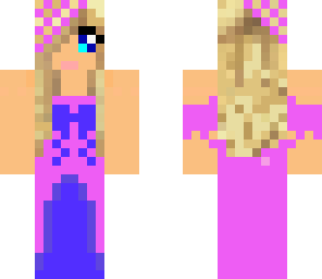 purple and blue bride
