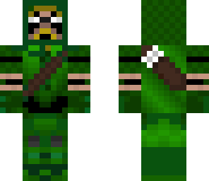 green arrow with hood