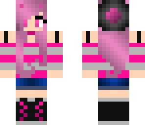 cute girl in pink