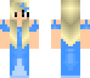blue dress girl
