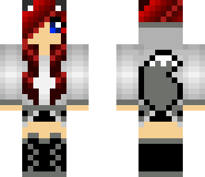 ryane's red hair wolf edit skin