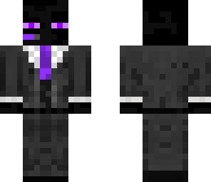 enderman in suit and headphones