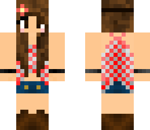hipster girl with pikachu ears -cowgirl version